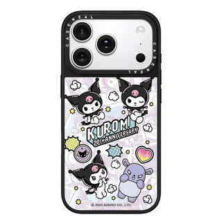Ốp điện thoại gương chất lượng cao CASENEAL Graffiti Kuromi Thích hợp cho iPhone 17ProMax 17pro 17 air 16promax 16 15promax 15 14promax 13 13promax Ốp cứng chống rơi thời trang