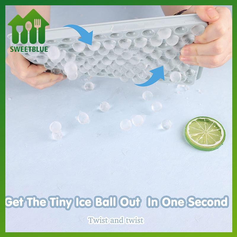 SWEET Mini Ice Cube Khay 104 Lỗ Tròn Đá Bóng Khuôn Nhỏ Nghiền Đá Khay Để Làm Lạnh Đồ Uống Cà Phê Nước ép Dụng Cụ Silicona BPA Free n