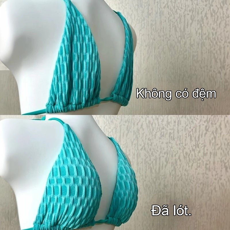 Bikini Vô Hình Silicone Miếng Lót Ngực Dày Corset Chèn Miếng Dán Ngực Tam Giác Chống Thấm Nước