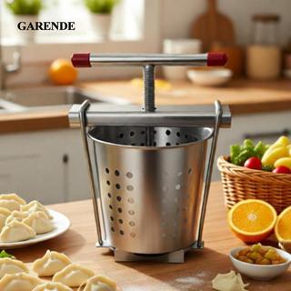 Máy ép bánh bao Garende Hướng dẫn sử dụng Máy ép rau củ Máy ép trái cây bằng thép không gỉ Máy tách độ ẩm Dụng cụ khử nước mạnh Thích hợp cho nhà bếp Prep R