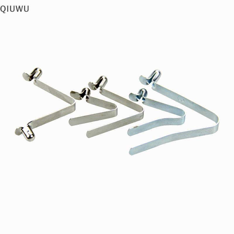 QIUWU 10 Cái Bule lò xo hình chữ V 6mm Tấm thép Bule lò xo dọc Tấm lò xo định vị hình chữ V.