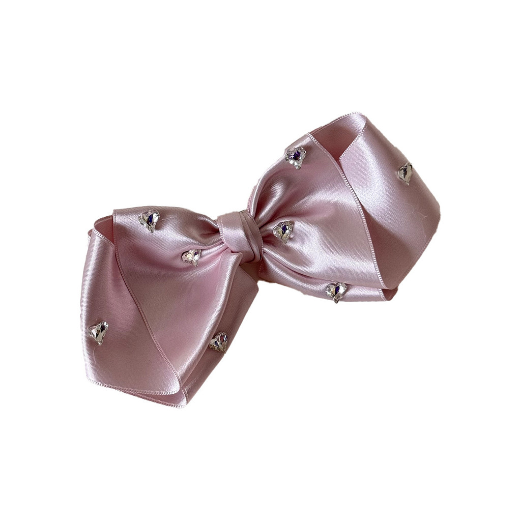 Kẹp tóc nơ Satin thanh lịch Kẹp tóc nữ mùa xuân
