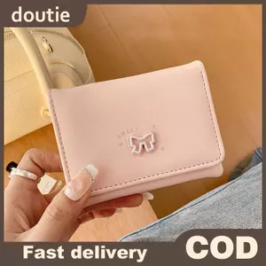 Doutie Thời Trang Và Thường Ngày Hàn Quốc Nơ Ví Nữ Ngắn Đổi Thẻ Túi VN