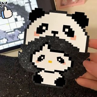 Giấy chống nóng hạt MARBLEM Perler, Phụ kiện đồ chơi DIY thủ công Hạt Perler Vải nướng, Quà tặng Thảm sắt lấp lánh cho hạt Perler ảnh
