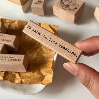 Dấu gỗ dòng chữ Maru Quote