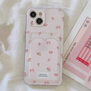 Dành Cho IPhone 17 16 15 14 13 12 11 Pro Max X XR XS Max 7 8 Plus Màu hồng vàng thẻ trường hợp điện thoại di động
