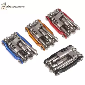 Cheenm Multitool - Bộ dụng cụ sửa chữa xe đạp 11 trong 1, bao gồm dây xích, lục giác, cờ lê và tua vít