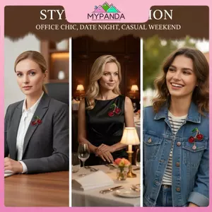 MYPANDA Trâm cài cherry thanh lịch - Quà tặng hoàn hảo cho đám cưới