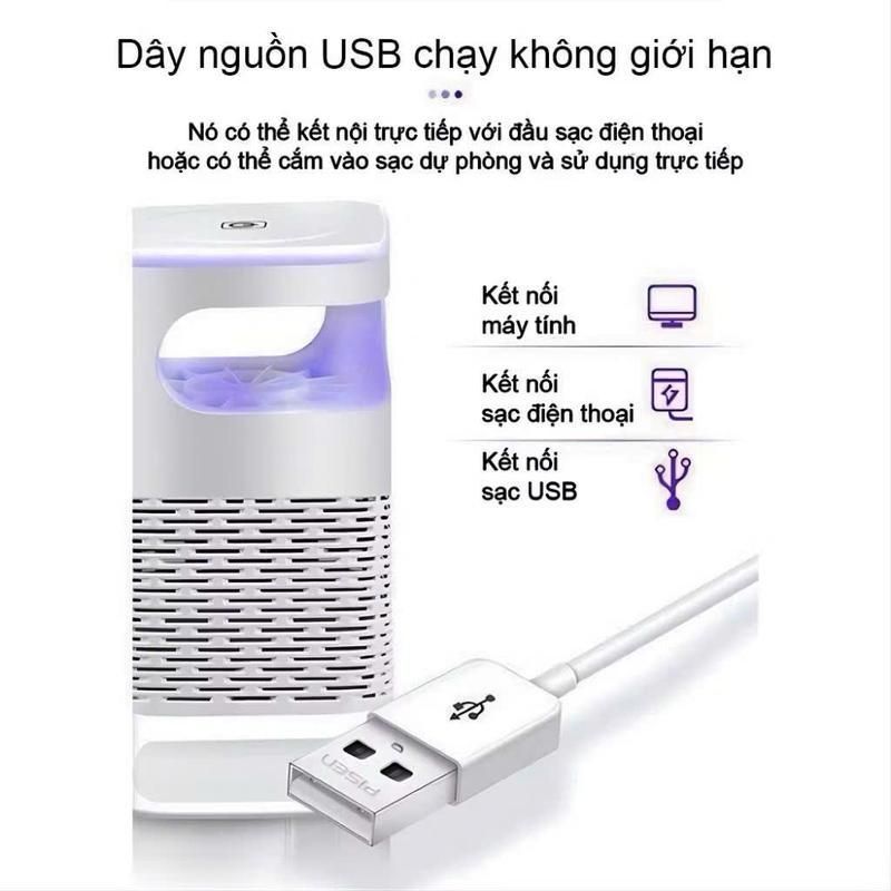 [ Tặng củ sạc ] Đèn Bắt Muỗi thông minh kiêm đèn ngủ  an toàn và hiệu quả không dùng hóa chất có hại . C87 SHOP