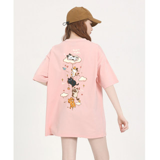 HIIXIIVI Mùa Hè Phong Cách Hàn Quốc Nữ Rời Thường Ngày 100% Cotton Áo Thun Nữ Tay Ngắn Unisex Rời Plus Kích Thước Tee Đồ Họa In Hình Áo
