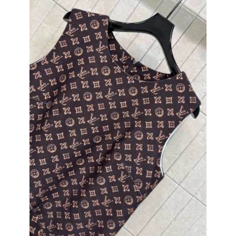 Váy dáng rộng Jacquard cổ tròn mới dành cho nữ