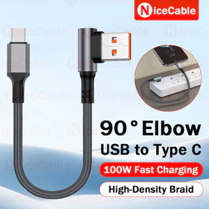 Dây sạc điện thoại USB sang Type C 0,2M / 0,5M 100W Cáp chống vỡ bện Nylon 6A Cáp dữ liệu sạc siêu nhanh cho ios15-17