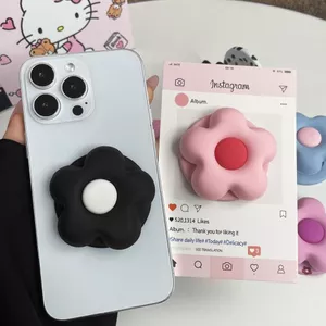 Xu Hướng Hàn Quốc Giá Đỡ Điện Thoại Từ Tính 3D Silicone Kawaii Dễ Thương - Phong Cách Mới Hoạt Hình Từ Túi Khí Đứng Đa Năng