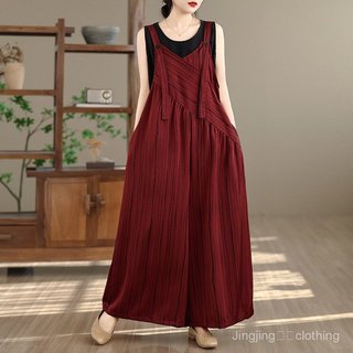 Bộ áo liền quần dáng rộng cổ chữ V dành cho nữ - Khuyến mãi khách mới