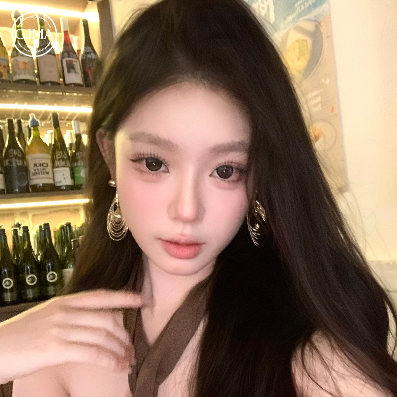 Bông tai giọt nước phóng đại, phụ kiện nữ cao cấp và thời trang