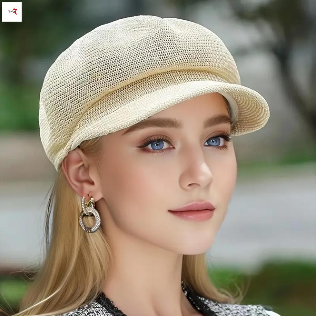 Mũ Nồi Cổ Điển Cho Nữ Và Bé Gái - Thiết Kế Lưới Thoáng Khí, Màu Trơn - Quà Tặng Lý Tưởng