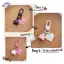 HFTOY Móc Khóa Halloween Ngộ nghĩnh Ma Mặt Dây Chuyền Móc Khóa Dành Cho Nữ Nam Tai Nghe Bao Túi Dự Tiệc Quà Tặng Trang Sức ~