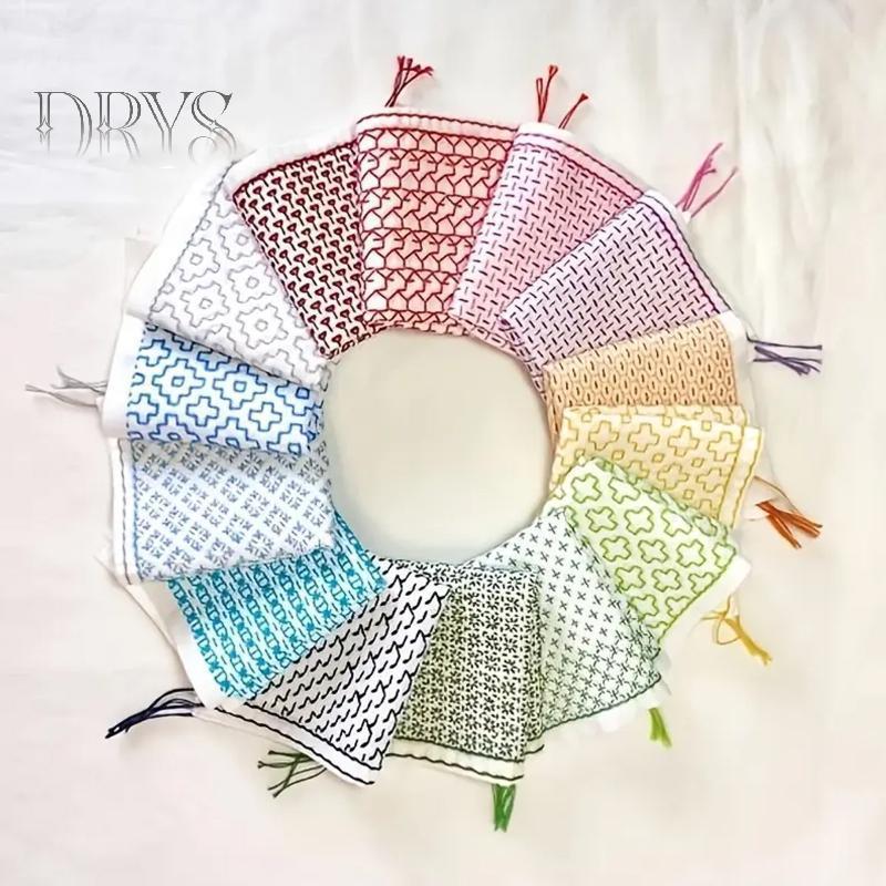 (TFT) 9 / 32 Cái Bản Mẫu Thêu Sashiko DIY Hình Học Chắp Vá stencil Có Thể Tái Sử Dụng PET stencil Handmade Thêu Thủ Công Dụng Cụ Thủ Công MỚI