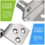 Bản Lề Cửa Với Móng Tay Hỗ Trợ Laminate Kết Nối Mã Góc Cố Định Ẩn Cửa Tủ Bản Lề Trên Dưới Cửa Gỗ Bản Lề Bản Lề BJB8