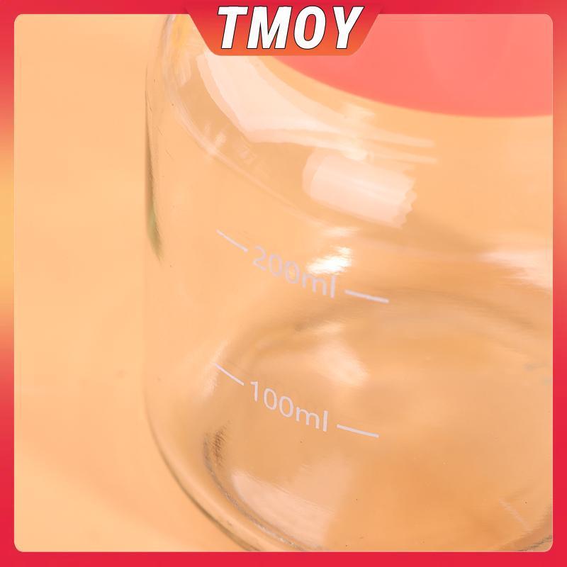 TMOY Bình Nước Thủy Tinh Mini 300ml Mini Cà Phê Nước Trà Sữa Có Cân Di Động Cho Trẻ Em Có Thể Tái Sử Dụng Uống TMOY
