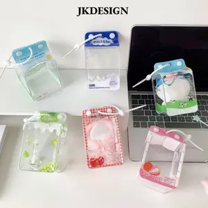 JKDESIGN Cotton Doll Out Bag, Có Dây Buộc Búp Bê Hiển Thị Túi, Bảo Quản Búp Bê 10cm Chống Thấm Nước Túi Bảo Vệ Búp Bê PVC Du Lịch Ngoài Trời
