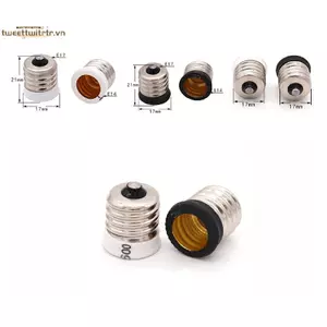 TRTR E17 Sang Châu Âu E14 Candelabra Base Soet Đèn LED Bóng Đèn Adapter Giá Đỡ VN