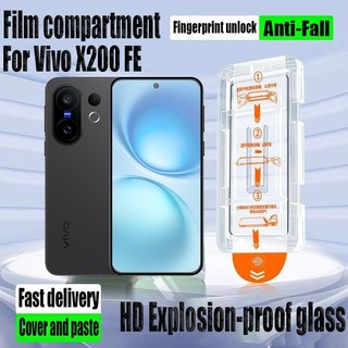 1- 2 Miếng Dán Đơn Giản HD Kính Cường Lực Bảo Vệ Màn Hình Cho Vivo X200 FE 5G Bảo Vệ Flim