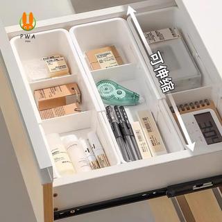 Dụng cụ sắp xếp ngăn kéo lưu trữ bằng kính thiên văn - Hộp đựng thuốc văn phòng phẩm đựng dao kéo có ngăn tách