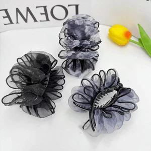 Tulip Ball Grab Clip Tính khí Thời trang Đám mây gạc thanh lịch