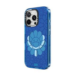 CASECASE X Hoa Màu Xanh Bầu Trời Màu Xanh Trong Suốt Cứng Hút Từ Tính Tác Động Dành Cho Apple IPhone 12 13 14 15 16 17 Pro Max Air Plus Có Hộp