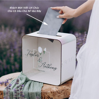 Hộp Thả Lời Chúc Đám Cưới, Sự Kiện, Công Ty, Sinh Nhật - Nghi Thức Cưới In Theo Yêu Cầu