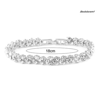 <BSTO> Vòng Tay Đính Đá Hình Trái Tim Chống Mài Mòn Toàn Diện Tinh Tế