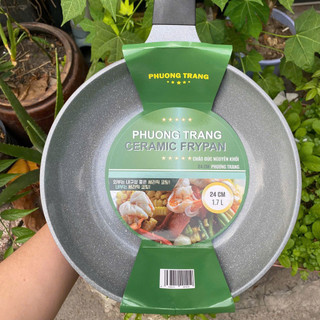 Chảo Chống Dính 24cm Nhôm Đúc Nguyên Khối Phương Trang Dùng Cho Bếp Gas Và Bếp Hồng Ngoại