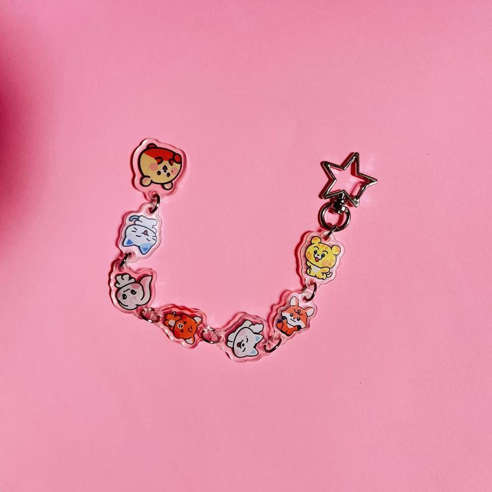 Kpop Idol New Style Cartoon Acrylic Chain Keychain Bag Pendant Accessories Jisung Chenle Jeno JAEMIN RENJUN HAECHAN