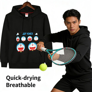 Áo hoodie YONEX thấm mồ hôi, phù hợp thể thao nam nữ