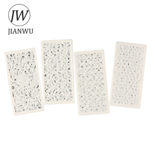 JIANWU Chấm Dòng Vũ Trụ Vintage Rỗng Họa Tiết Tranh Bản Mẫu Chất Liệu Cắt Dán Tem Sáng Tạo DIY Tạp Chí Văn Phòng Phẩm