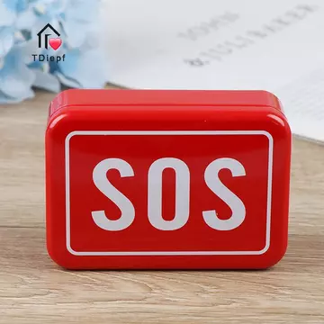 [TDiepf] Hộp sắt thuốc sơ cứu Bộ dụng cụ y tế Bộ dụng cụ sinh tồn ngoài trời Hộp kim loại gia đình MỚI