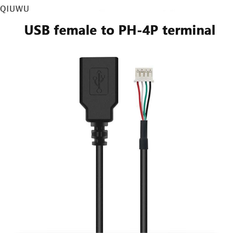 QIUWU 1 Cáp USB Sang 4P 4P MX1.25 Dữ Liệu Đầu Cuối Nữ Sang USB 2.0 Cáp Nữ / Nam Cáp Dữ Liệu USB Sang 4 Pin.