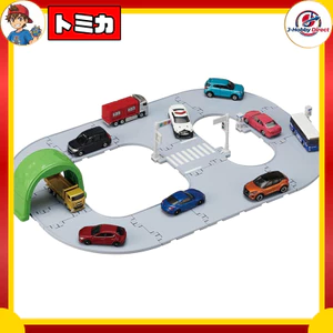 TAKARA TOMY "Tomica Tomica Town Easy to Reassemble! Basic Road Set" Miniature Cars Toy for Ages 3 and Up, Toy Safety Standards Compliant, ST Mark Certification, TOMICA