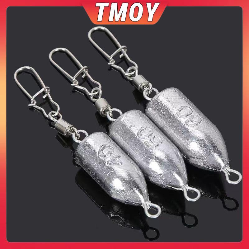 TMOY Bộ 5 Chiếc Chì Chìm Côn Lõm Đáy Dành Cho Câu Cá