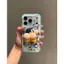 Ốp điện thoại IPhone 17 Pro max Giá đỡ từ tính Vỏ bảo vệ kẻ sọc xanh Crayon Shin-Chan 16pro 15 PM Chống sốc All-Inclu