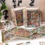 Nhãn dán phong cảnh tuyệt vời, Nhãn dán xếp chồng động vật hoạt hình phong cảnh Trung Quốc, Nhãn dán cảnh cắt chết thủ công Quà tặng trẻ em