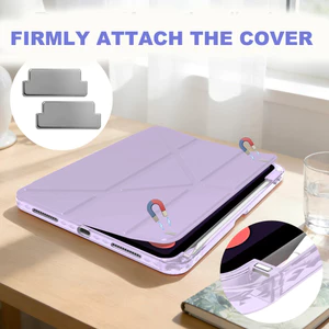 Vỏ bọc bằng da có thể tháo rời bằng Acrylic cứng gấp chữ Y cho IPad 10 11 A16 Air4 Air5 Air6 Air7 Air 11 M2 M3 2024 2025 10.9 "Pro11 2018 2020 2021 2022 Vỏ thông minh