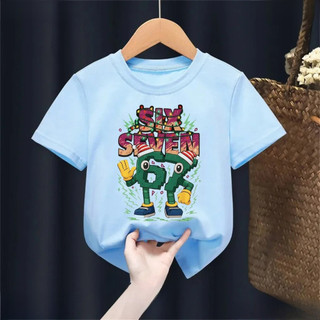 Dễ Thương Trẻ Em Six Seven 67 Kem Hoạt Hình In Hình Áo Sơ Mi Tay Ngắn Mùa Hè Tee