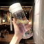 Bình Nước Thể Thao ORDOBOX, Cốc Nước 800ML Trong Suốt, Dung Tích Lớn Di Động Có Dây Buộc Cốc Nhựa Mờ Ngoài Trời