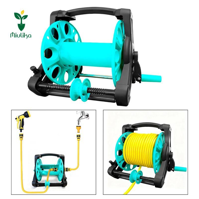 Miulika Garden Vòi Reel Giá đỡ vòi nước di động Giá để đồ để rửa xe tưới nước