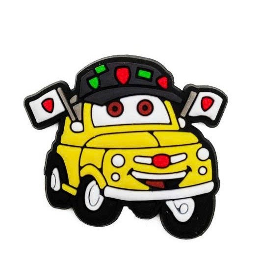 Charm gắn dép : Xe hơi họạt hình - Full bộ 20 chi tiết siêu hot hit- sẵn nút gắn - Charm oto gắn dép- Sticker oto