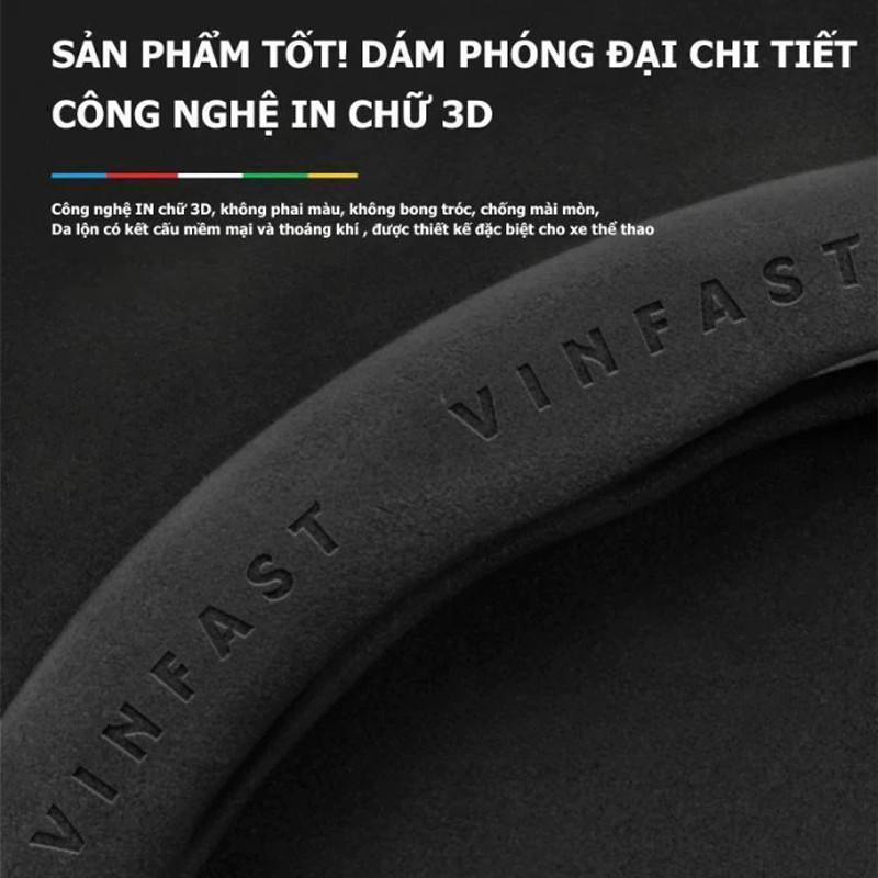 Bọc Tay Lái 2 Mảnh Da Lộn Sợi Carbon Cao Cấp - Chống Trượt Hiệu Quả, Dễ Lắp Đặt, Nâng Cấp Nội Thất & Độ Bền Cho Ô Tô