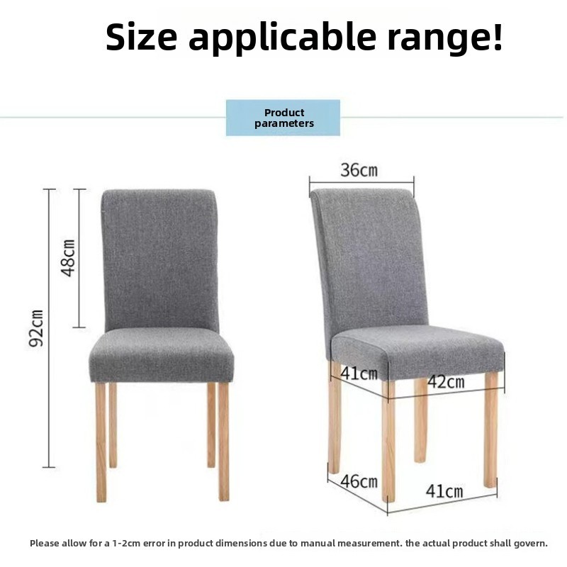 Jacquard Chống Thấm Nước Ghế Màu Trơn Ghế Bọc Bọc Ghế Spandex Bảo Vệ Ghế Co Giãn Dép Ghế Bọc Ghế Cho Gia Đình