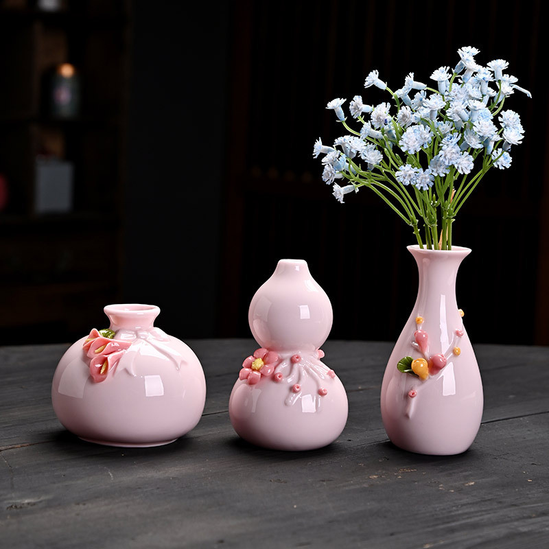Tay Mạ Gốm Mini Bình Trang Trí Truyền Thống Handmade Thủy Canh Hoa Nhánh Hoa Sắp Xếp Hoa Trang Trí Quà Tặng Sáng Tạo ADTB
